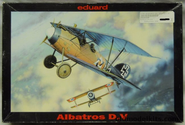 Eduard 1/48 Albatros D.V (D-V) with Mask Set - Jasta 12 1917 / Kurt Monnington Jasta 15 / Ltn Walter Boning Jasta 76b, 8109 plastic model kit